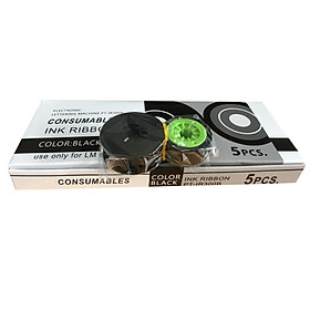 Mua MỰC IN ỐNG LỒNG ĐÁNH SỐ  MAX LM-380/390/550 MÀU ĐEN - HỘP 5 CUỘN - HÀNG NHẬP KHẨU