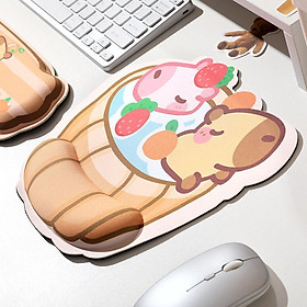 Miếng Lót Chuột MousePad Kê Tay Bàn Phím Hoạt Hình Shin Chuột Lang Nước Gấu Rồng Cute_ Hàng chính hãng