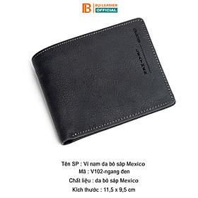 Combo ví thắt lưng nam CB101 Bụi Leather – da bò thật 100%, bảo hành 12 tháng