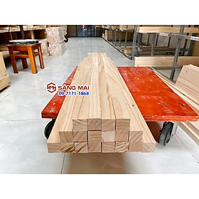 Mua - Thanh gỗ thông vuông 4 5cm x 4 5cm x dài 120cm + láng mịn 4 mặt