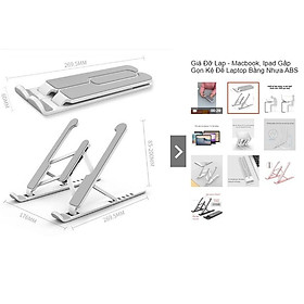 Mua Giá đỡ laptop macbook  đế tản nhiệt laptop để bàn gấp gọn dễ dàng điều chỉnh độ cao hỗ trợ tản nhiệt