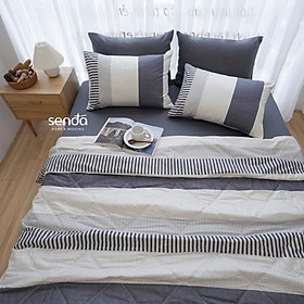 Vỏ chăn trần bông lồng được ruột Cotton Twill 40s 2mx2m2 Sen Đá Home Bedding họa tiết, mền chần mùa đông, hè cao cấp