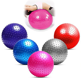 Bóng Tập Yoga Có Gai Bóng Tập Gym - Bóng Cao Cấp Có Gai 75cm Loại Cực Dày- Loại 1- Rèn Luyện Sức Khoẻ- Tặng Kèm Bơm- Hàng Chính Hãng MINIIN - Hồng