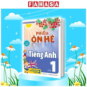 Sách - Phiếu Ôn Hè Tiếng Anh Lớp 1