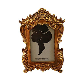 Ornate Resin Photo Frame Photo Picture Holder Tabletop and Wall Hanging Photo Frame for Bedroom Decoration