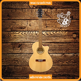 Đàn Guitar Acoustic QT Music QT-02A - có ty chỉnh cần