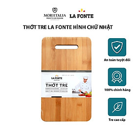 Thớt tre La Fonte hình chữ nhật an toàn kháng khuẩn Moriitalia 180633