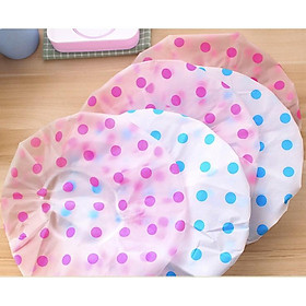 Mua Mũ Trùm Tóc Chống Nước Khi Tắm Chấm Bi Hoạ Tiết Chấm Bi B028