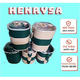 Mua Hộp cơm (camen) nhựa 3 tầng tiện lợi đem đi làm  đi học (màu ngẫu nhiên) - Chính hãng Henrysa