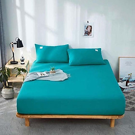 Bộ Ga Gối Cotton Đũi Tici Cao Cấp Nhiều Màu - TẶNG 01 VỎ GỐI ÔM