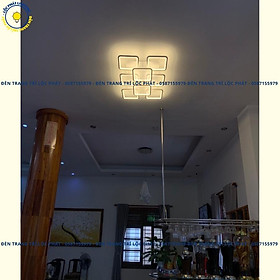 Mua Đèn Trần  Đèn Ốp Trần 8 Cánh Chữ Vuông Chữ Nhật Trang Trí Phòng Khách