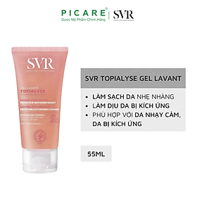 Sữa Rửa Mặt Làm Sạch Và Dưỡng Ẩm, Dành Cho Da Khô, Nhạy Cảm SVR Topialyse Gel Lavant 55ml