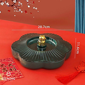Mua Khay Mứt Tết Bằng Nhựa Nắp Mèo Mạ Vàng  Sang Trọng  Giao Hàng Nhanh