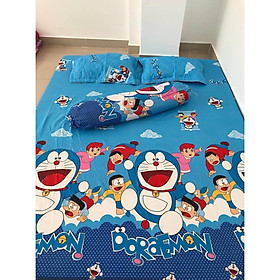 SET DRAP 4 MÓN COTTON POLY (1 vỏ ga, 3 vỏ gối)