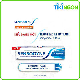 Kem đánh răng giảm ê buốt Sensodyne hương bạc hà mát lạnh Cool Gel 160g