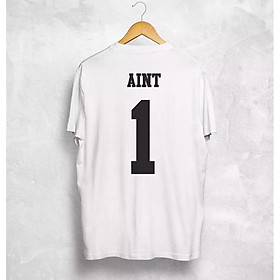 Áo thun tay lỡ nam nữ form rộng number 1 ant màu trắng Ngầu Store aothununisex aophongnam
