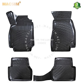 Thảm lót sàn ô tô nhựa TPU Silicon Audi A6 C8 (Typ 4K) 2019+ Nhãn hiệu Macsim