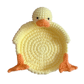 Braided Coaster for Drinks Duck Shaped Coaster for Apartment Home Countertop