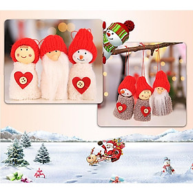 Christmas Santa Claus Snowman Girl Pendant Doll Hanging Treetop Tree Top A