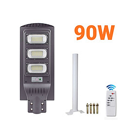 Đèn Đường Năng Lượng Mặt Trời 3E LED LIGHT Công Suất 90W 120W Tấm Pin Mono Kèm Remote