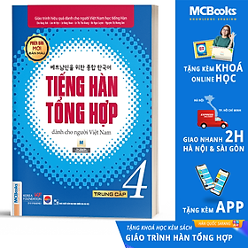 Sách Tiếng Hàn Tổng Hợp Trung Cấp 4 (Phiên Bản Mới – In Màu)