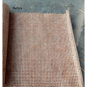 Mua  KHỔ 60  Mành lưới mây THẬT mắt cáo màu TỰ NHIÊN  màu TẨY TRẮNG bọc cảnh cửa  cánh tủ  đầu giường- Decor phòng- decor nội thất