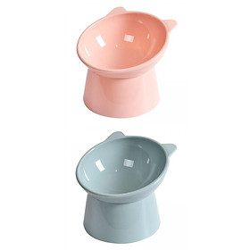 2pcs Elevated Raised Cat Bowl Food Bowl Water Feeder Puppy Non Slip for Dog