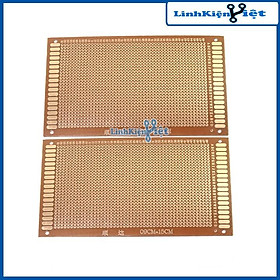 Mua Bộ 2 Tấm PCB Phíp Đồng Đục Lỗ 9x15Cm ( nâu )