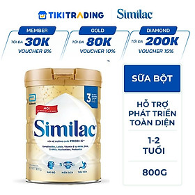 Sữa Bột Similac 1+ (Dành cho trẻ từ 1-2 tuổi) - 800g
