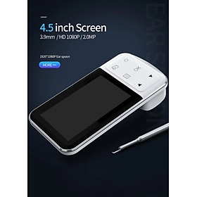 ROGTZ - Camera Nội Soi Tai Mũi Họng Màn Hình 4.5Inches Chụp Ảnh Ghi Hình Full HD 1080p Ống Soi 3.9mm 6 LED Làm Sạch Ráy Tai Dễ Sử Dụng Tiện Lợi Chăm Sóc Sức Khỏe Gia Đình Hỗ Trợ Nhiều Ngôn Ngữ Lưu Trữ Hình Ảnh Video Pin Sạc Li-ion Hàng Chính Hãng