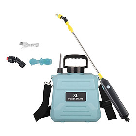 Lawn Garden Electric Sprayer with Shoulder Strap Single Button Multipurpose Telescopic Rod Portable for Indoors and Outdoors