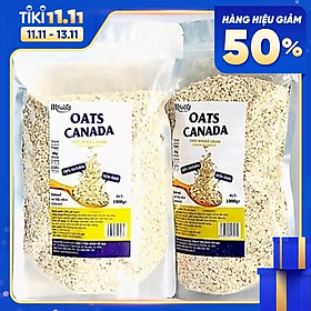 Yến Mạch Oats Canada Nguyên Chất túi 1kg ( Cán Vỡ )