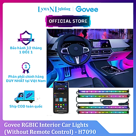 Dây Đèn LED trang trí nội thất ô tô Govee RGBIC Interior Car Lights H7090 | Điều khiển qua App và Remote, nháy theo nhạc