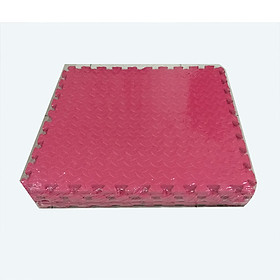 Bộ 4 tấm thảm xốp ghép, màu đỏ, chống trượt, kích thước 1 tấm: 60cm x 60cm, dày 1cm( Hàng Việt Nam)