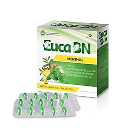Viên tinh dầu EucaBN- Gảm ho, long đờm, giảm đau rát họng do ho