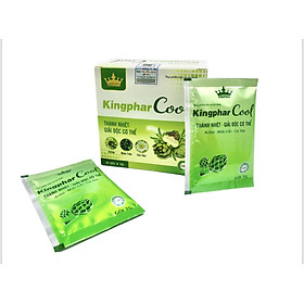 Cốm thanh nhiệt giải độc Kingphar cool, hộp 10 gói x 7 gam