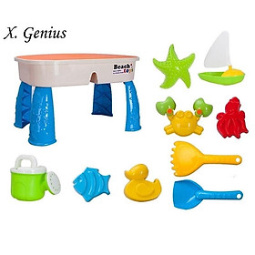 Bàn chơi xúc cát & nước kiêm bàn học có nắp đậy