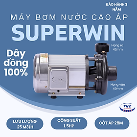 Mua MÁY BƠM NƯỚC CAO ÁP TÂN HOÀN CẦU SUPERWIN 1.5HP-SP 1100