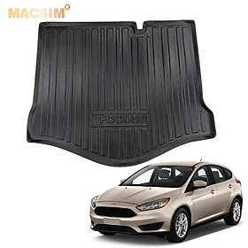 Thảm lót cốp xe ô tô  Ford Focus hatback qd 2012-2018 nhãn hiệu Macsim chất liệu TPV cao cấp màu đen
