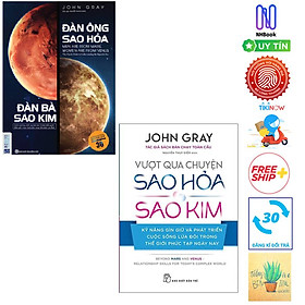 Hình ảnh Combo John Gray:  Vượt Qua Chuyện Sao Hỏa, Sao Kim Và Đàn Ông Sao Hỏa Đàn Bà Sao Kim( Tặng kèm sổ tay)