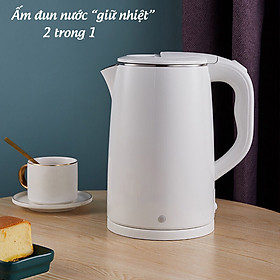 Mua Ấm Siêu Tốc Giữ Nhiệt - Ấm Đun Nước Inox 304 Đa Năng Có Chức Năng Giữ Nhiệt Dung Tích 1.8 Lít Công Suất 1500W