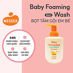 Bọt tắm gội em bé Wesser 500ml ( Nhập khẩu Hàn Quốc )