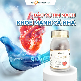 Viên Uống Coenzyme Q10 Hỗ Trợ Tim Mạch, Chống Ô-xi Hóa - Biowell CO-Q10 (60 Viên Nang) - Biosheng Phân Phân Phối Chính hãng