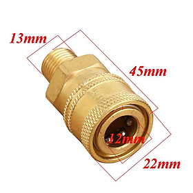 Pressure Washer Quick Release 12mm Coupling 1/4 Male Probe Connector