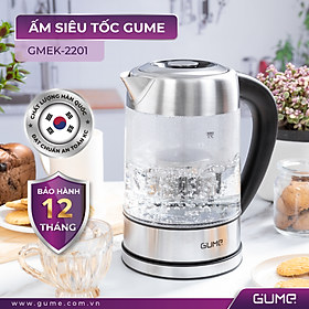 Mua Ấm Đun Siêu Tốc Khử Clo GUME Thủy Tinh 1.7L - Hàng Nhập Khẩu Hàn Quốc