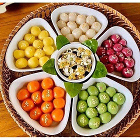 Mua Bộ bát hoa mặt trời kèm khay mây