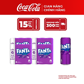 [SALE 11.11] Thùng/Lốc 24 Lon Fanta Nho 320ml – Nước Giải Khát Có Gas, Giải Khát Ngay, Coca-Cola Official Store