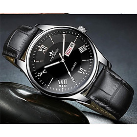 Đồng Hồ Nam FOURRON F888 Mặt Số La Mã 2 Lịch Chống nước sinh hoạt rất tốt Kiểu dáng năng động và lịch lãm Dây Da Cao Cấp