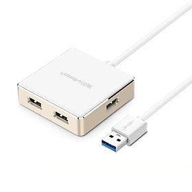 Mua Ugreen UG20783US168TK 20CM màu Vàng Bộ chia HUB USB 3.0 sang 4 USB 3.0 vỏ hợp kim nhôm hỗ trợ nguồn 5V - HÀNG CHÍNH HÃNG