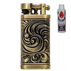 Mua Combo Hộp Quẹt Gas Đá Hút Tẩu SK36 Cực Mạnh + Tặng Bình Gas Chuyên Dụng Cho Bật Lửa (Màu Ngẫu Nhiên)